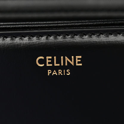 Celine Shiny Calfskin Medium Triomphe Black 7 of 11