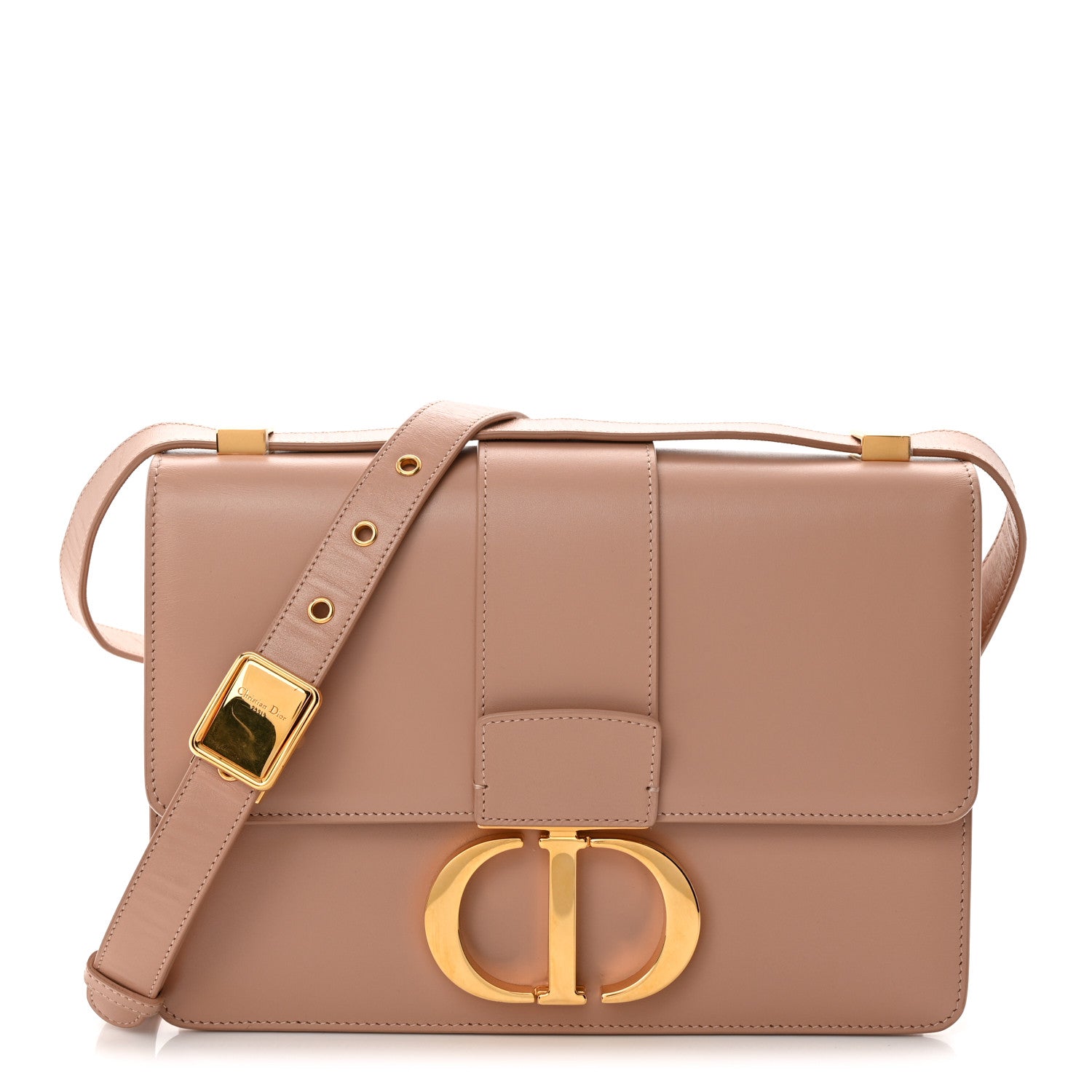 Christian Dior Box Calfskin 30 Montaigne Flap Bag Rose Des Vents 1 of 11