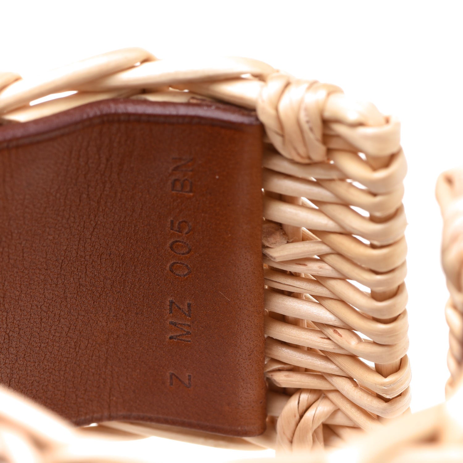 Hermes Wicker Barenia Medor Picnic Cuff Bracelet T2 Fauve 5 of 7