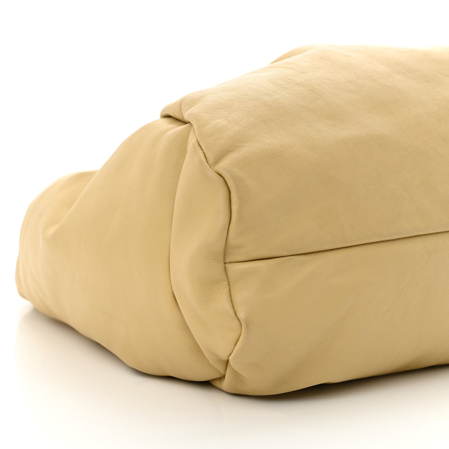 Smooth Butter Calfskin Small The Shoulder Pouch Almond