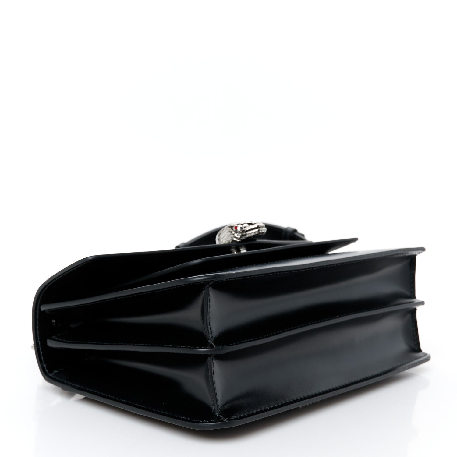 Bulgari Nappa Serpenti Forever Large Maxi Chain Crossbody Bag Black 5 of 11