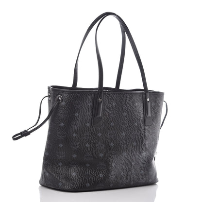 MCM Visetos Medium Liz Reversible Shopper Tote Black 5 of 15