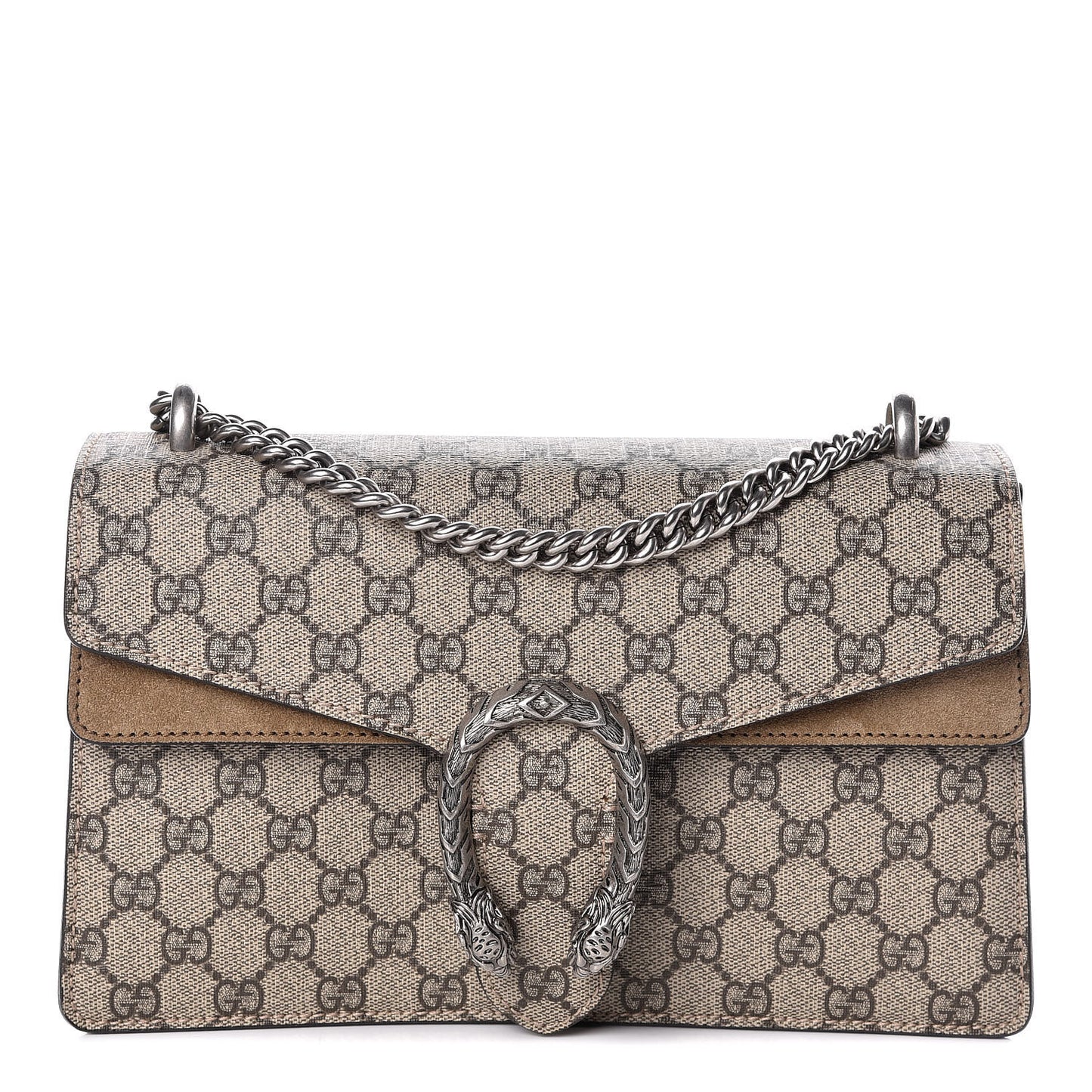 GG Supreme Monogram Small Dionysus Shoulder Bag Taupe
