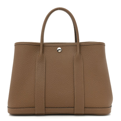 Hermes Vache Country Garden Party 30 TPM Beige De Weimar 1 of 12