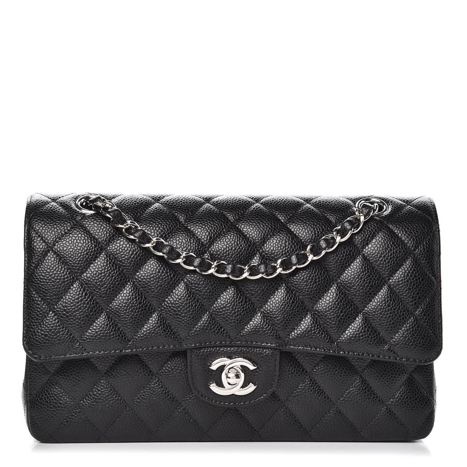 Chanel Caviar Quilted Medium Double Flap Black 1 of 11