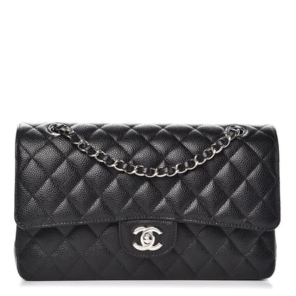 Chanel Caviar Quilted Medium Double Flap Black 1 of 11