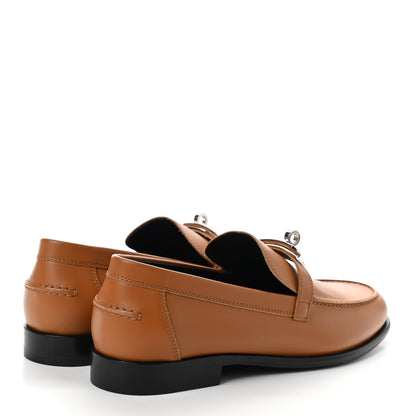Hermes Calfskin Womens Destin Loafer 37.5 Naturel 4 of 8