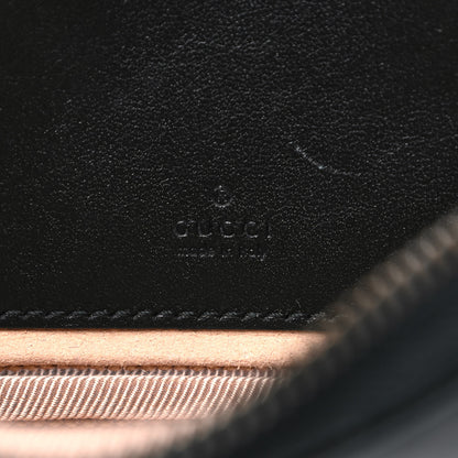 Gucci Calfskin Matelasse Mini GG Marmont Chain Crossbody Bag Black 6 of 11