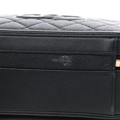 Chanel Caviar Quilted Medium CC Filigree Vanity Case Black 10 of 10