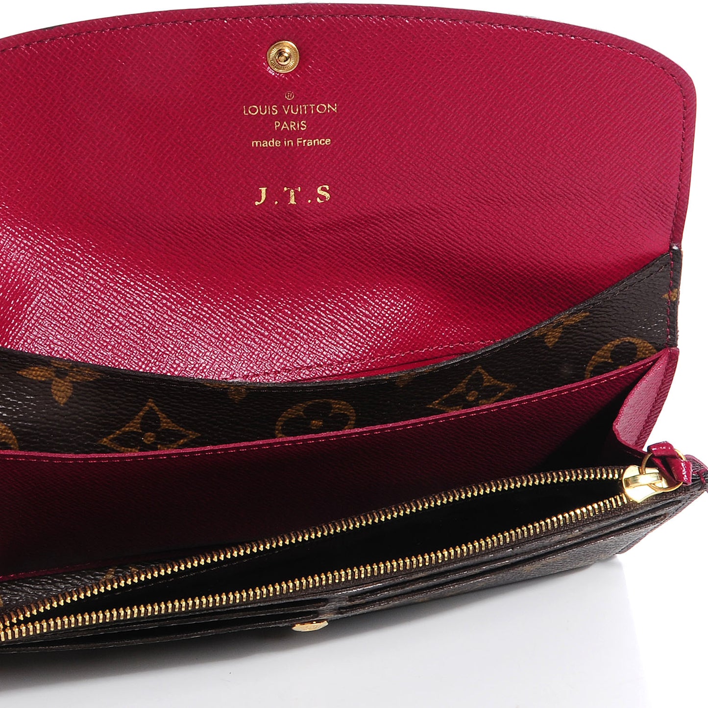Monogram Emilie Wallet Fuchsia