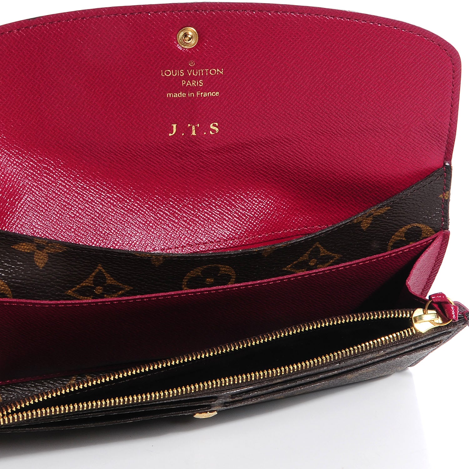 Louis Vuitton Monogram Emilie Wallet Fuchsia 6 of 8