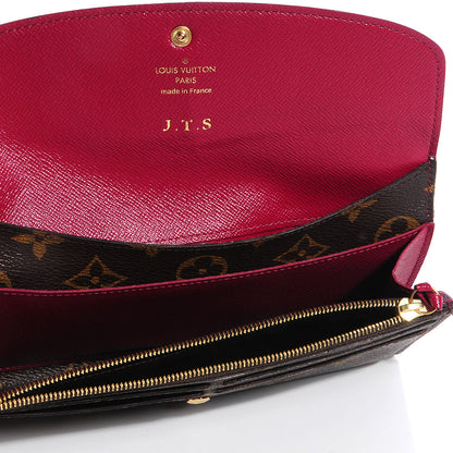 Louis Vuitton Monogram Emilie Wallet Fuchsia 6 of 8