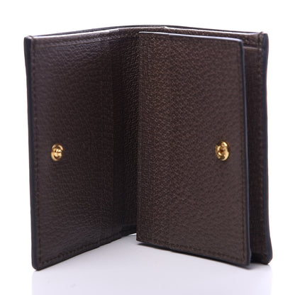Gucci GG Supreme Monogram Web Ophidia Card Case Beige New Acero 5 of 9