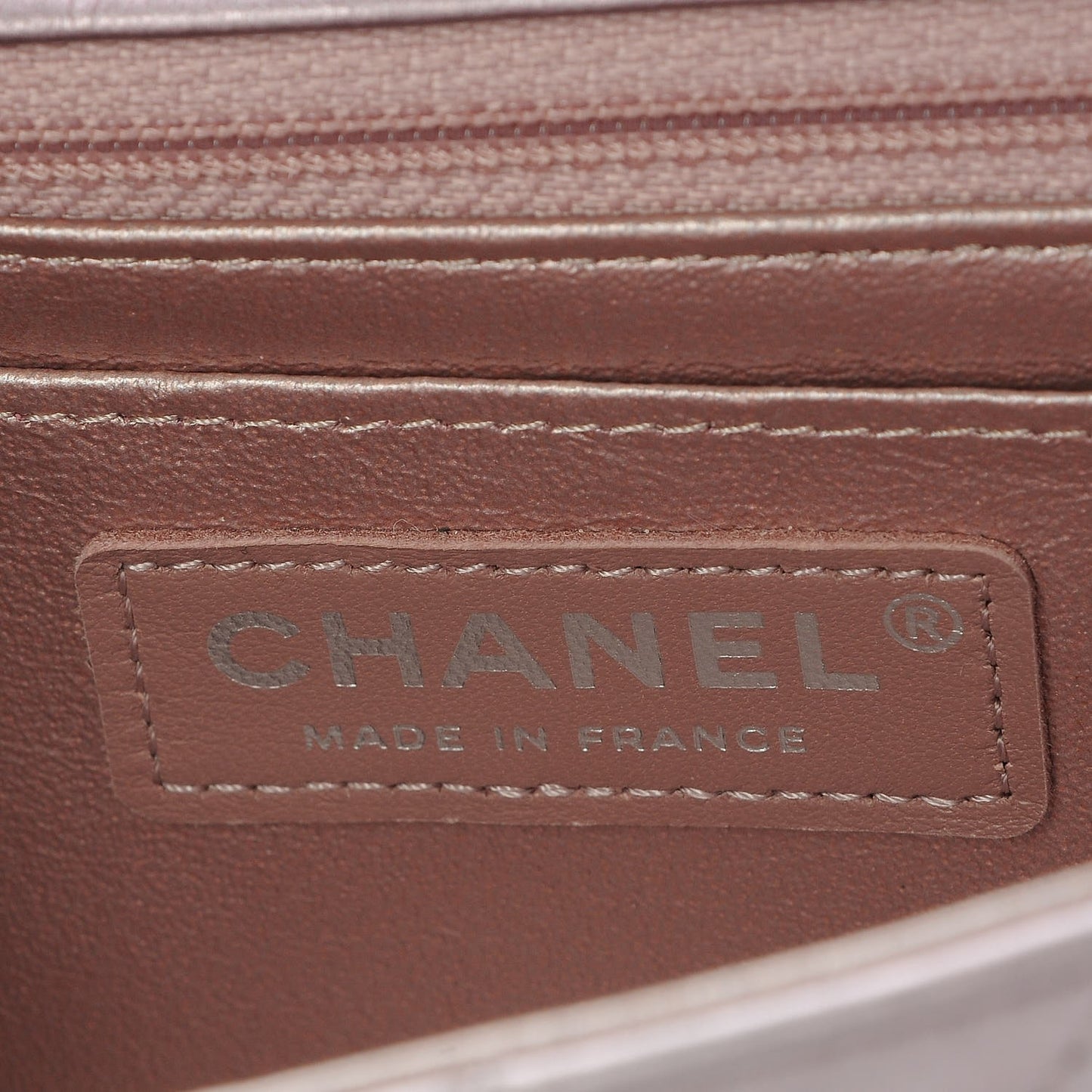 Metallic Calfskin Quilted Mini Rectangular Flap Pink