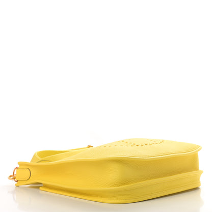Hermes Taurillon Clemence Evelyne III PM Lime 4 of 10