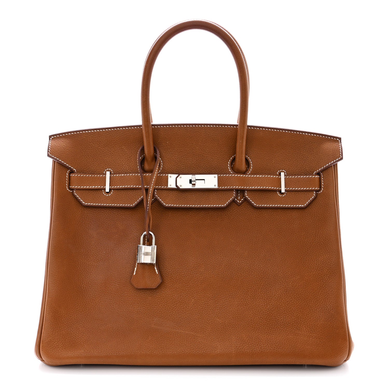 Hermes Natural Barenia Faubourg Birkin 35 Fauve 1 of 10