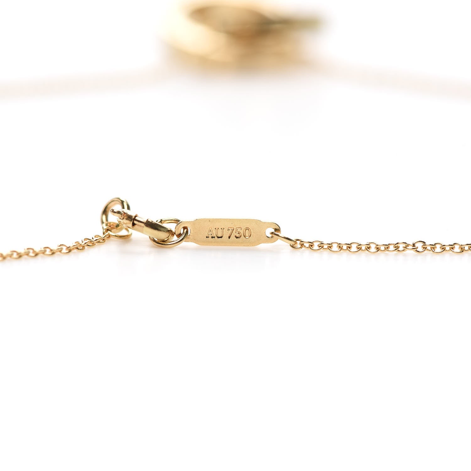 Tiffany 18K Yellow Gold 1837 Interlocking Circles Pendant Necklace 4 of 6