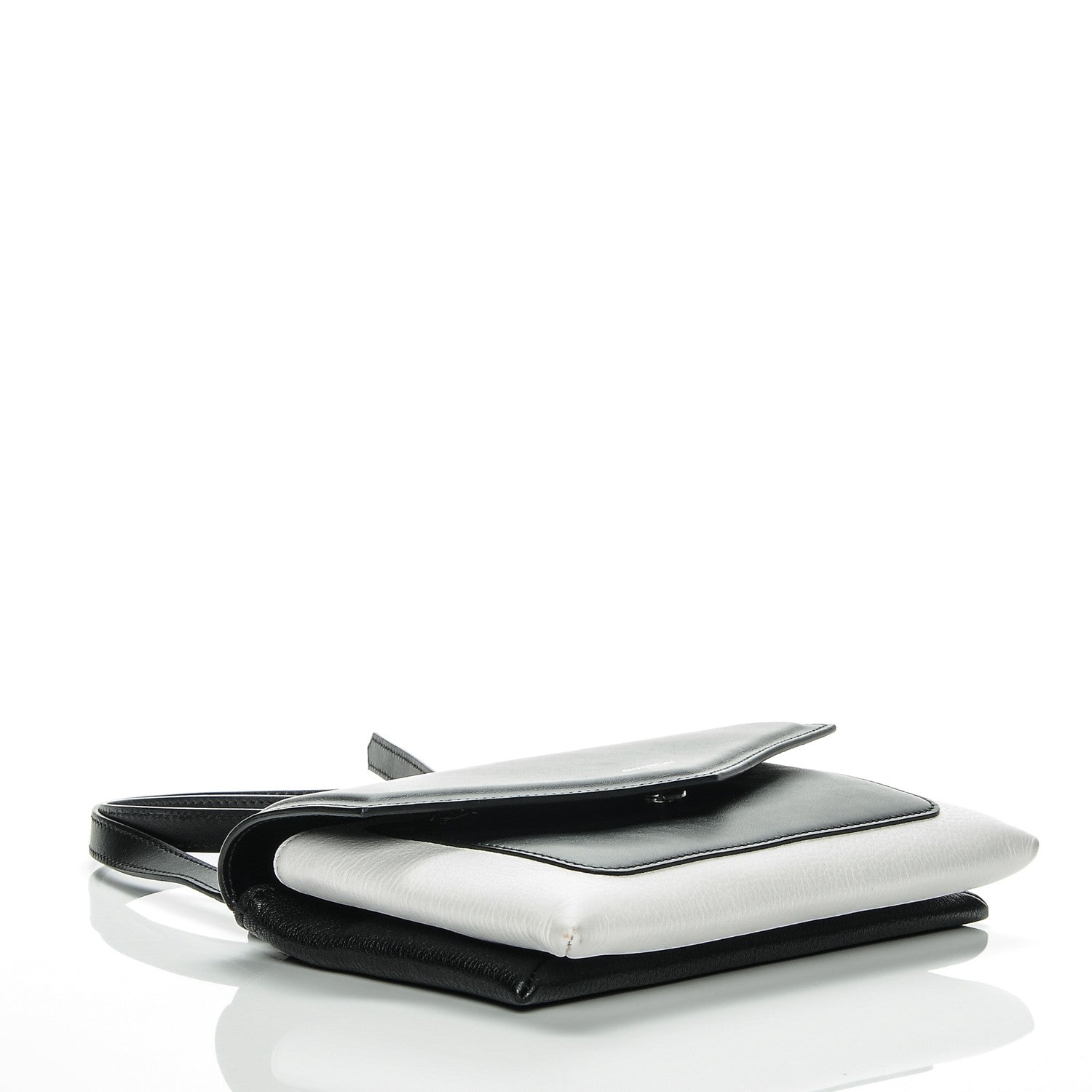 Givenchy Calfskin Duetto Crossbody Bag White Black 4 of 6