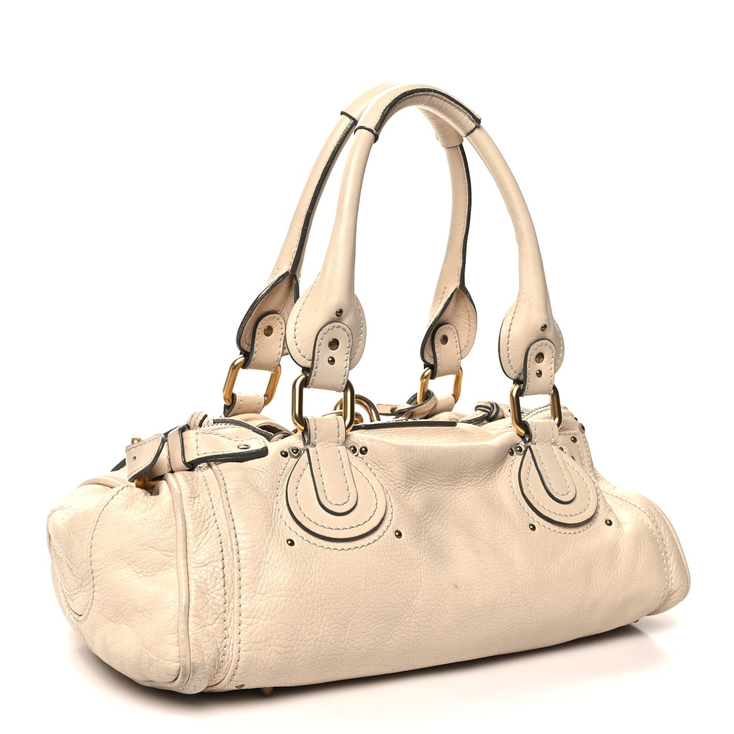 Calfskin Medium Paddington Satchel Beige