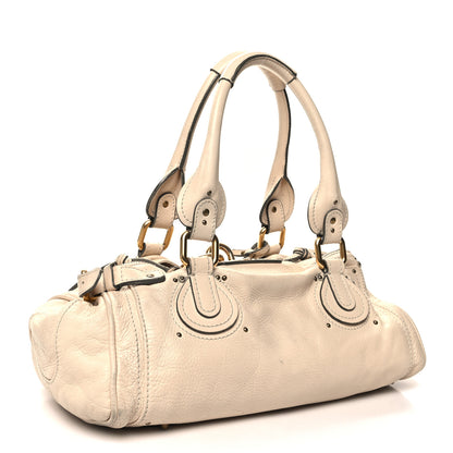 Chloe Calfskin Medium Paddington Satchel Beige 3 of 17