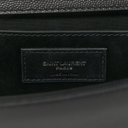 Saint Laurent Grain De Poudre Monogram Cassandre Clutch Black 7 of 11