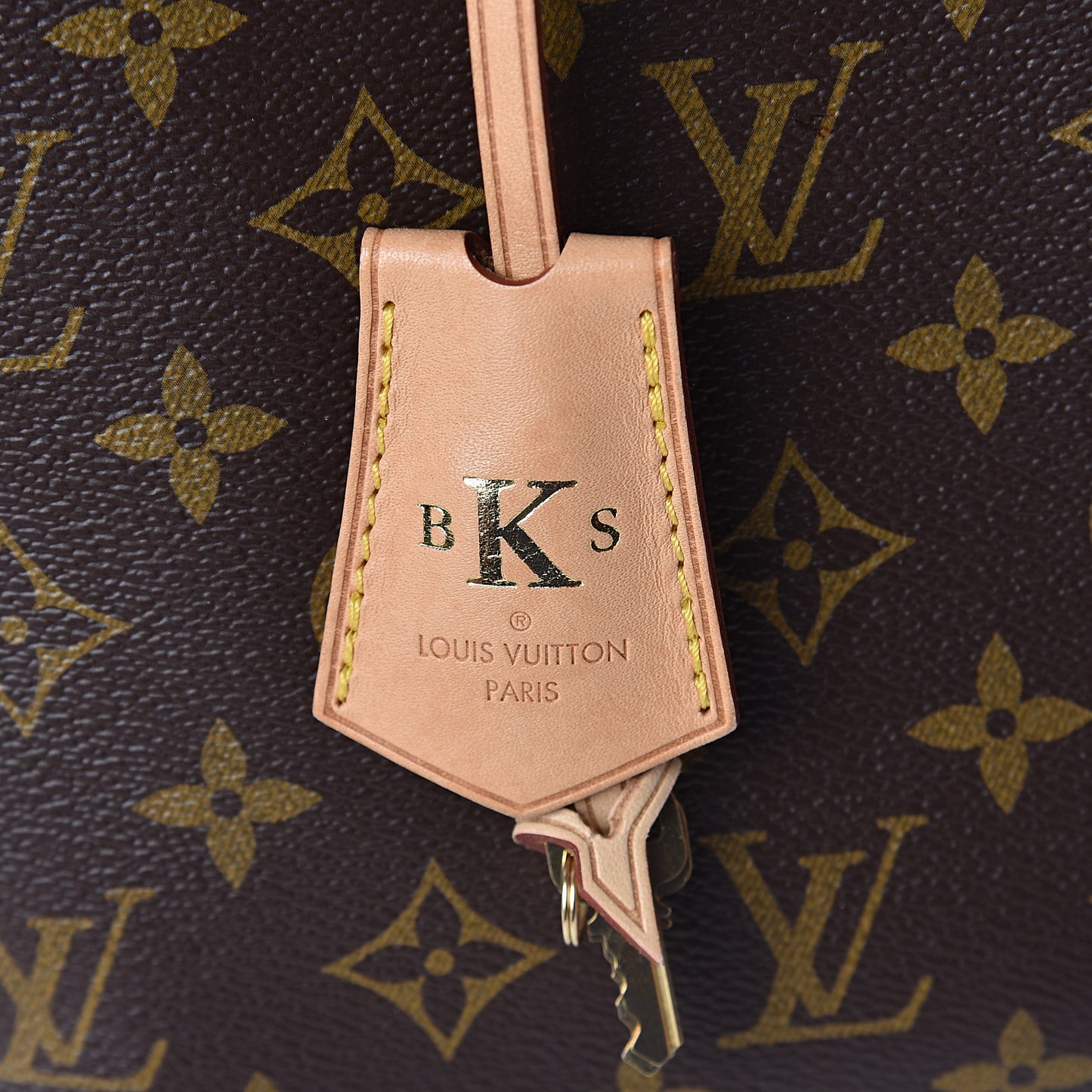 Monogram Flower Hobo Beige