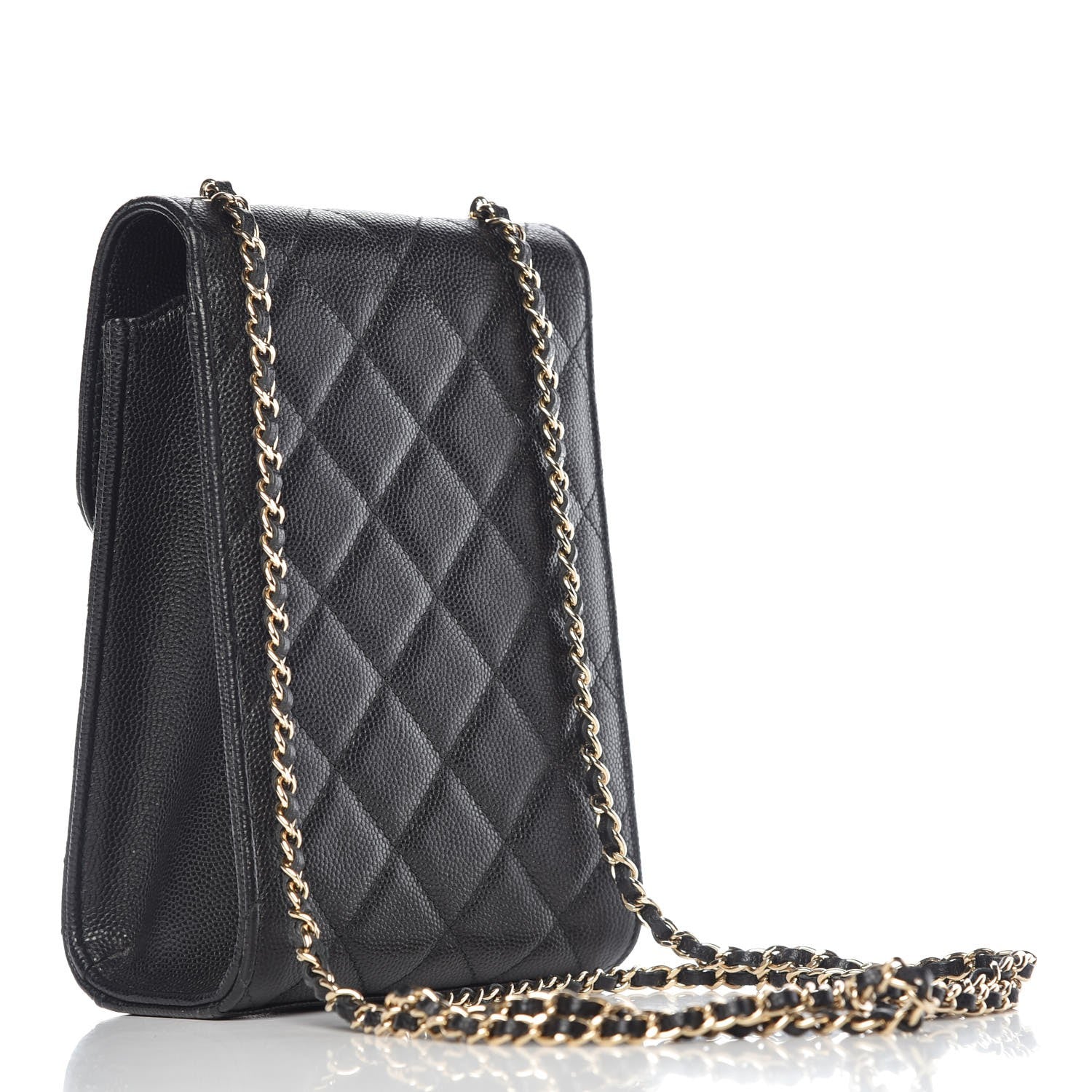 Chanel Caviar Quilted Golden Class Phone Holder Black 3 of 7