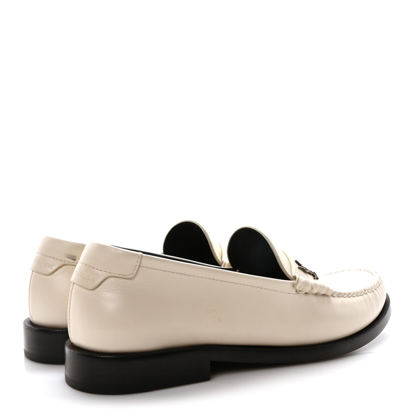 Calfskin Penny Loafers 37 Pearl