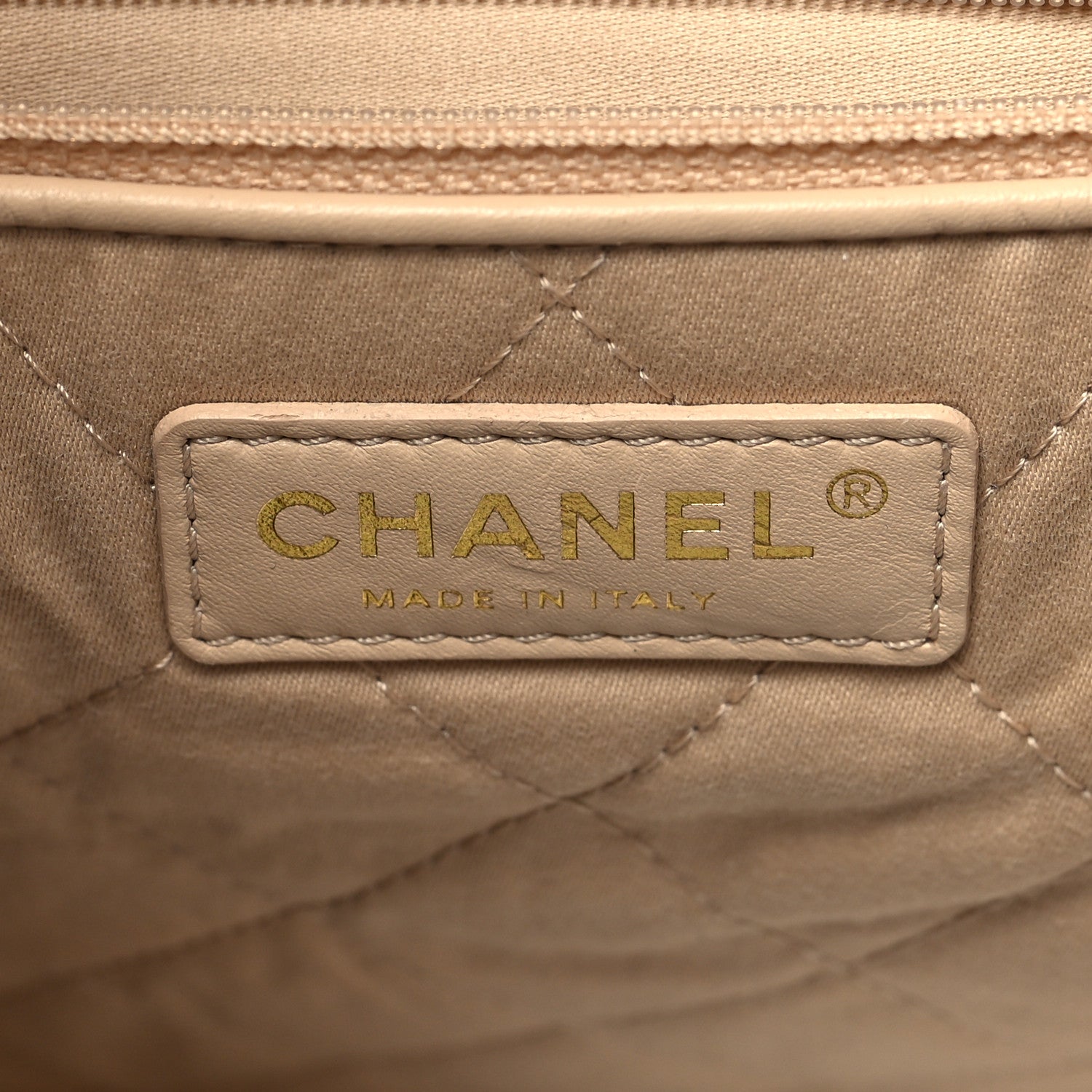 Chanel Shiny Calfskin Quilted Chanel 22 White 8 of 13