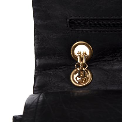 Chanel Crumpled Calfskin Quilted 2.55 Reissue 227 Flap Black 8 of 13