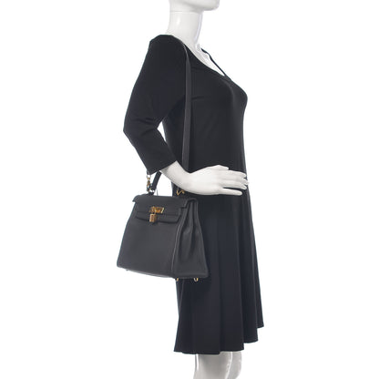 Hermes Togo Kelly Retourne 28 Black 2 of 31