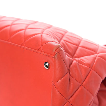 Chanel Lambskin Quilted Large 7 Tote Red 12 of 17