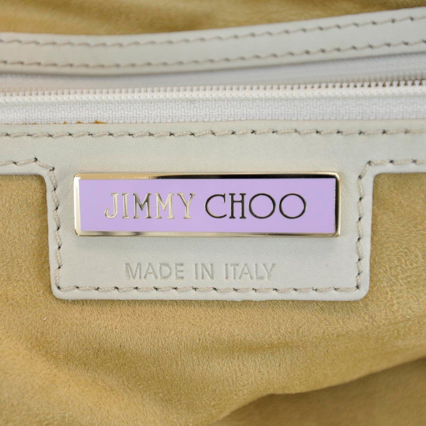 Cashmere Calfskin Medium Parker Tote White