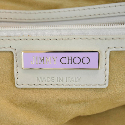 Jimmy Choo Cashmere Calfskin Medium Parker Tote White 8 of 9