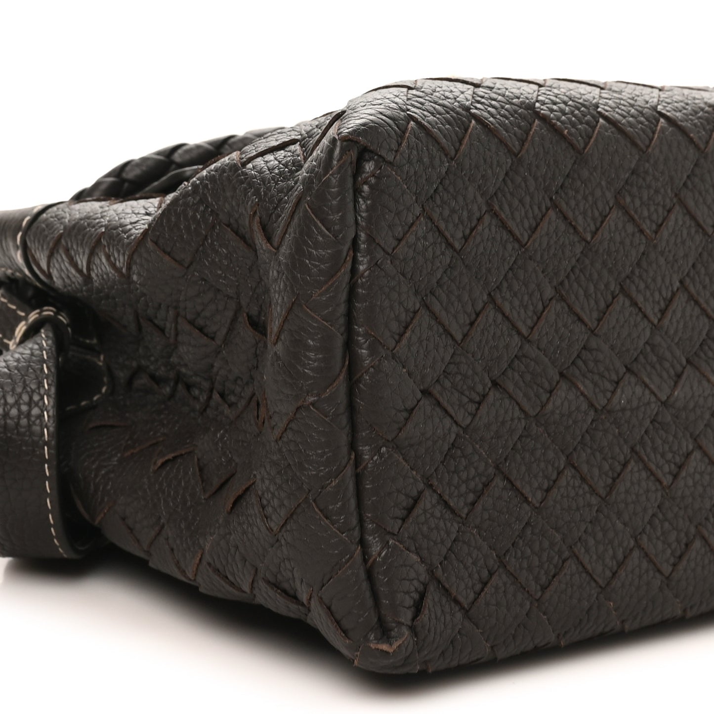 Grained Calfskin Intrecciato Small Andiamo Messenger Bag Fondant
