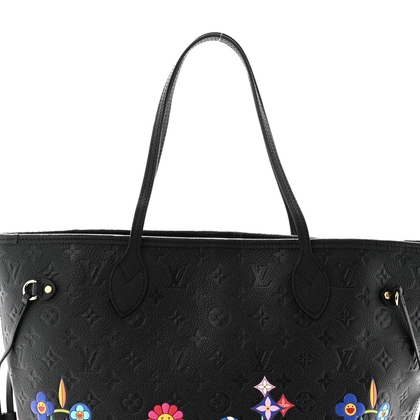 LV X TM Empreinte Flowers Neverfull MM Black