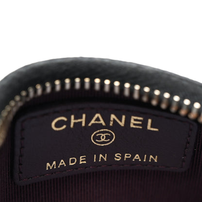Chanel Caviar Quilted CC Zip Card Holder Black 7 of 8