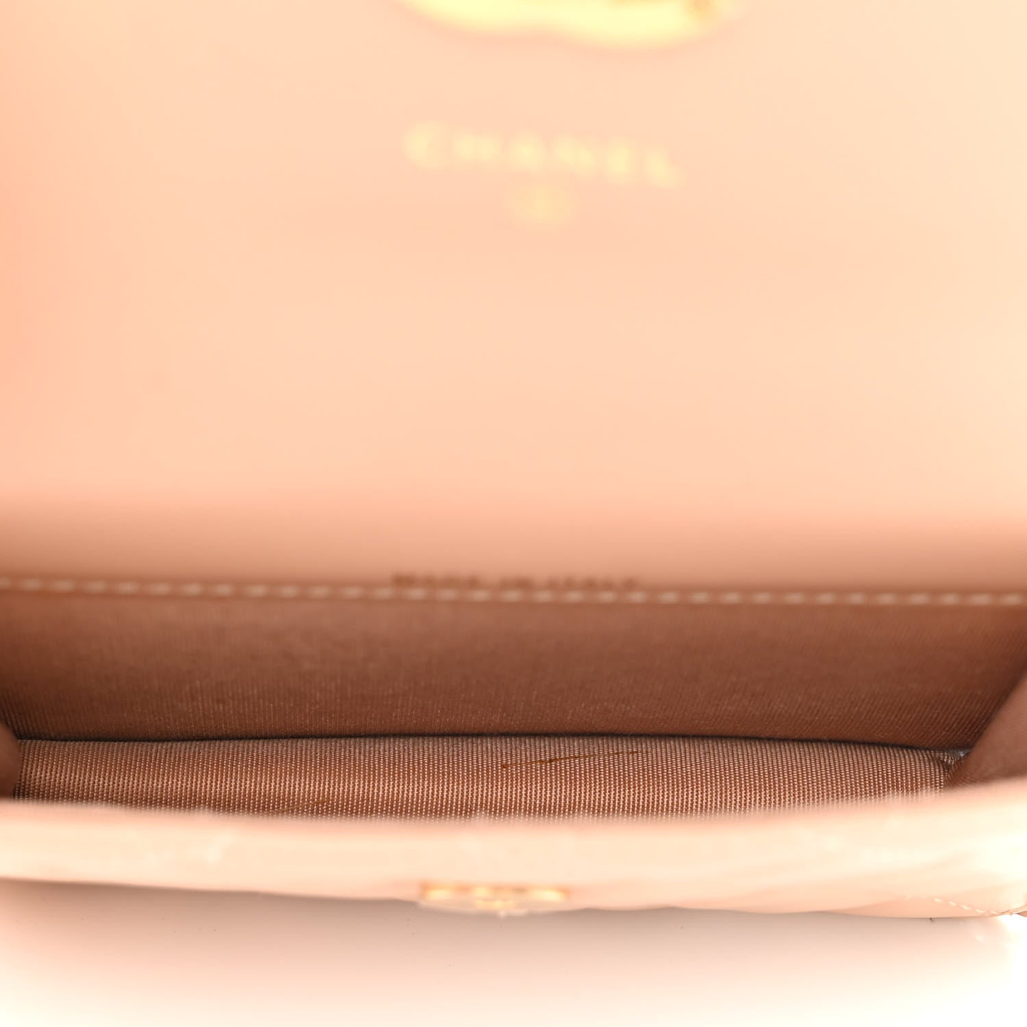 Chanel Calfskin Quilted Perfect Fit Coin Purse With Chain Beige 5 of 12