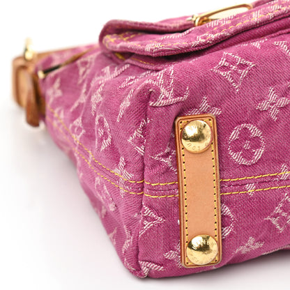 Louis Vuitton Denim Baggy PM Fuchsia 7 of 8