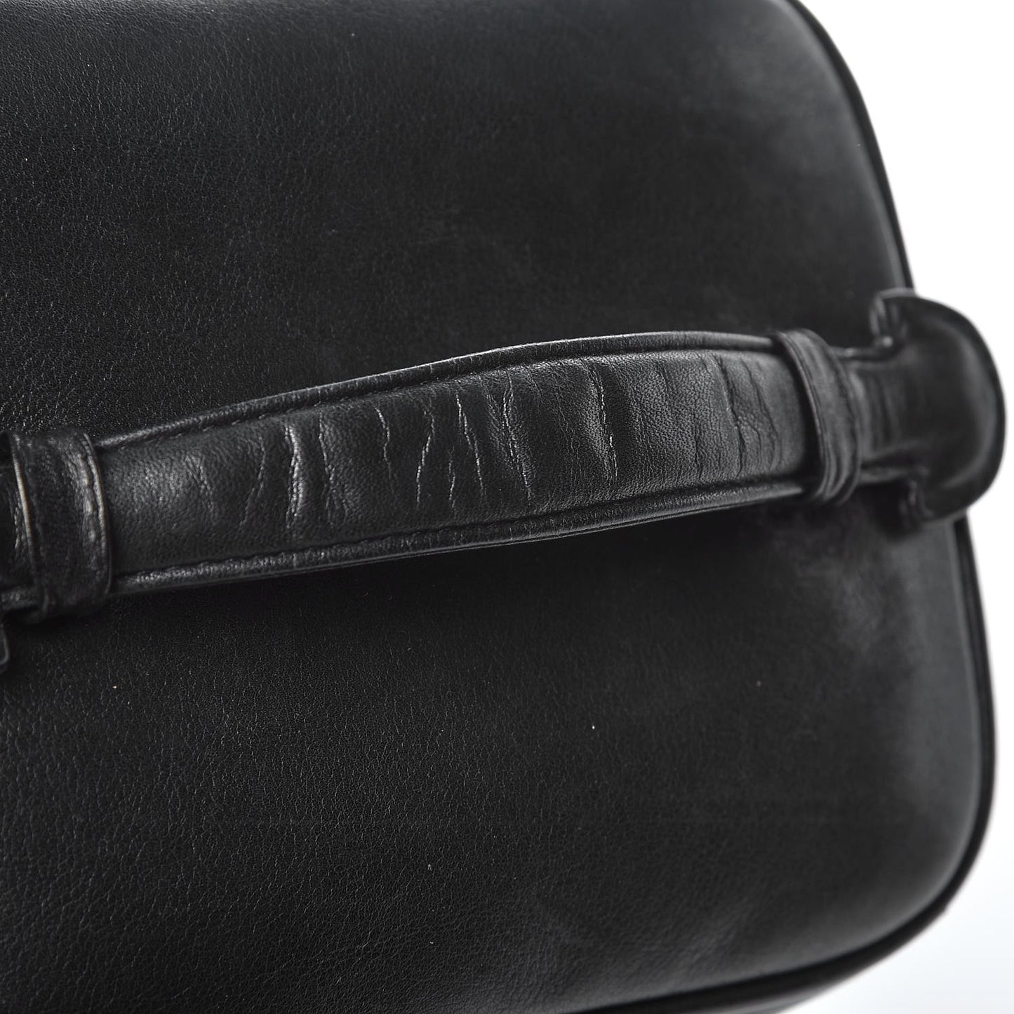 Lambskin Vanity Cosmetic Case Black