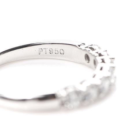Tiffany Platinum Diamond 3mm Half Circle Embrace Band Ring 52 6 5 of 6