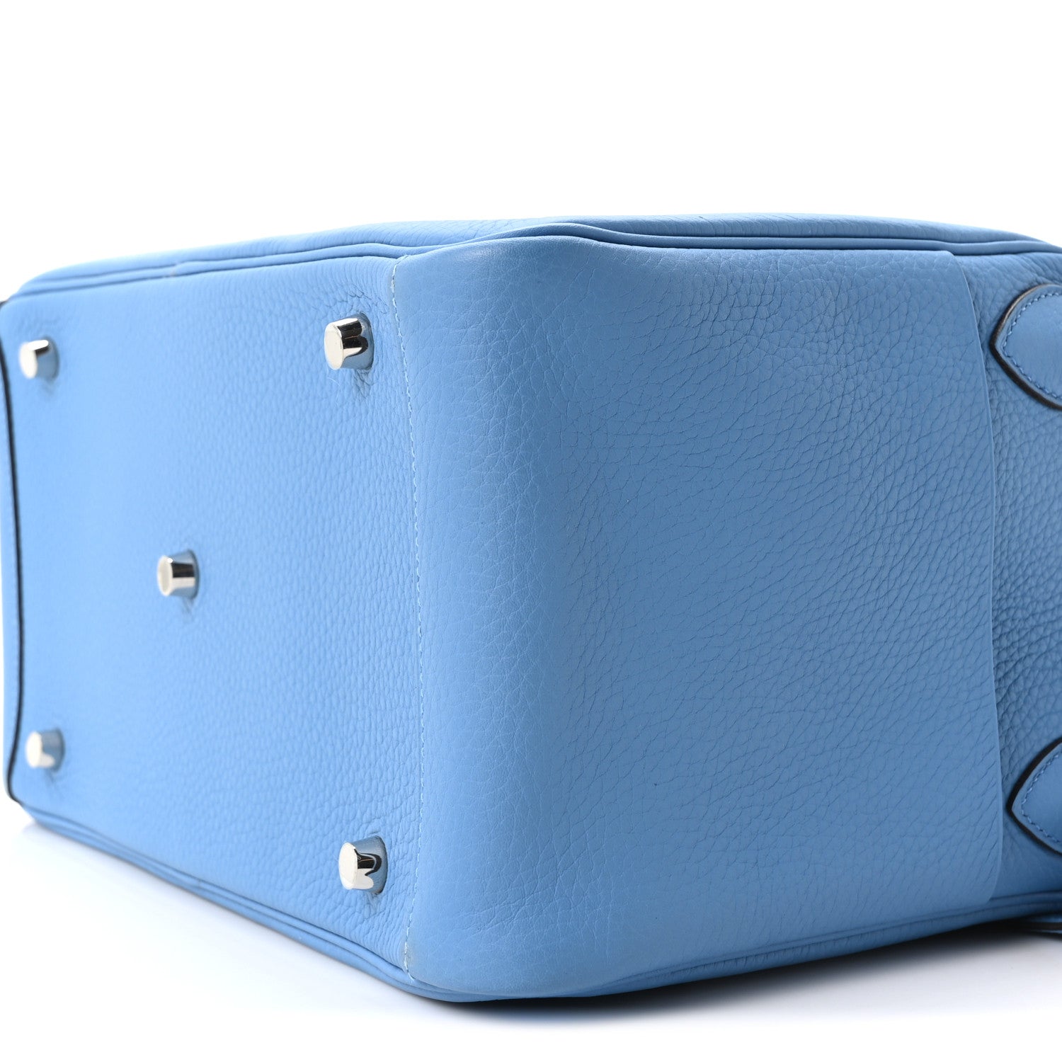 Hermes Taurillon Clemence Lindy 30 Bleu Paradis 10 of 10