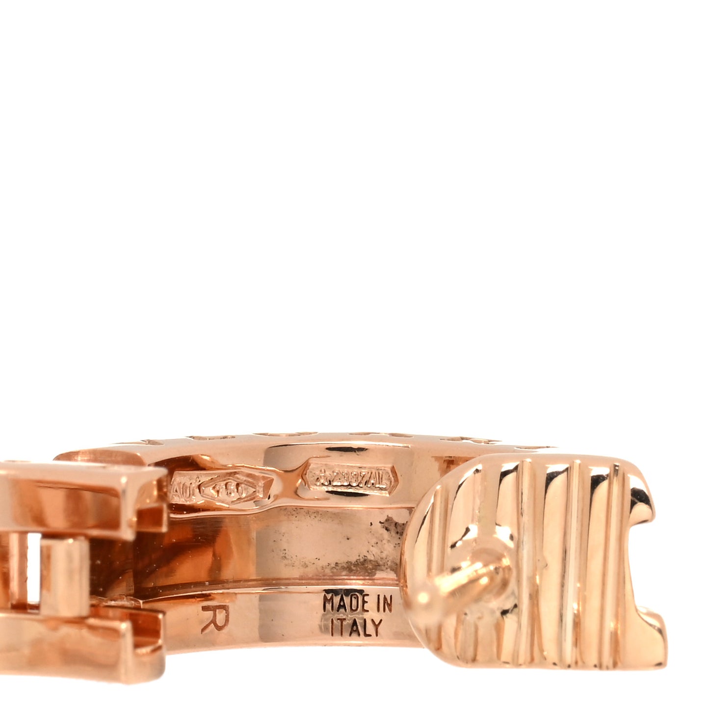 18K Rose Gold Small B.Zero1 Hoop Earrings
