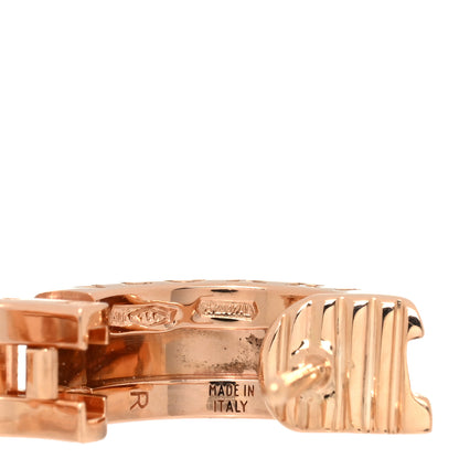 Bulgari 18K Rose Gold Small B.Zero1 Hoop Earrings 4 of 5