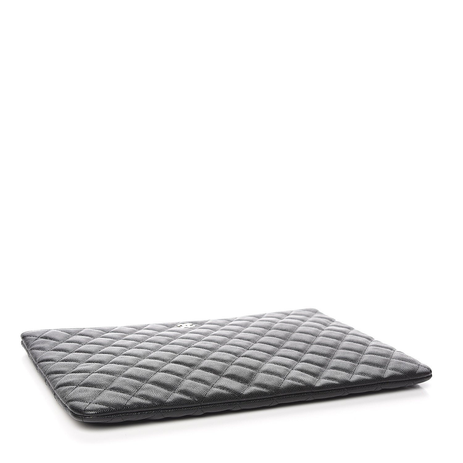 Chanel Caviar Quilted Large Cosmetic Case Black 3 of 7