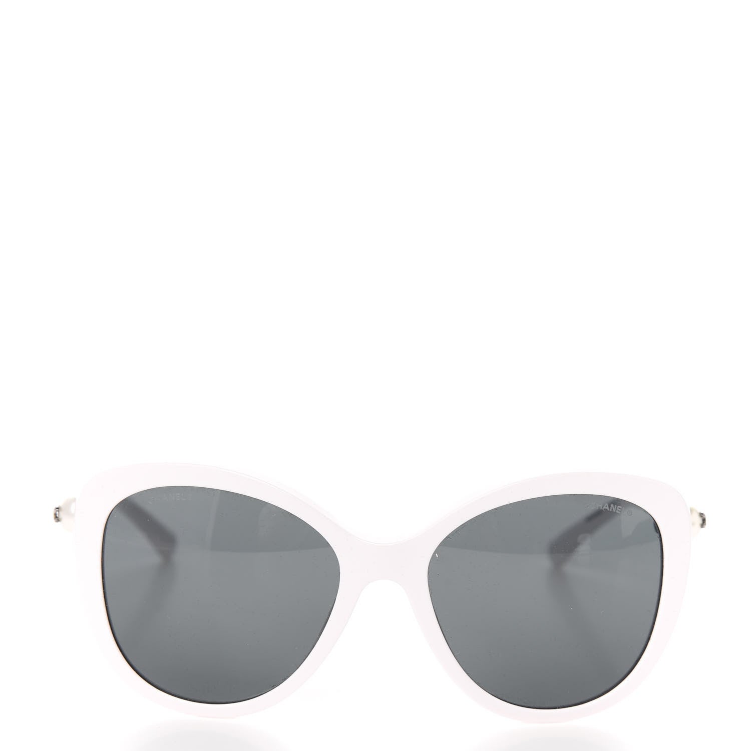 Chanel Acetate Pearl Butterfly Sunglasses 5338-H White 2 of 7