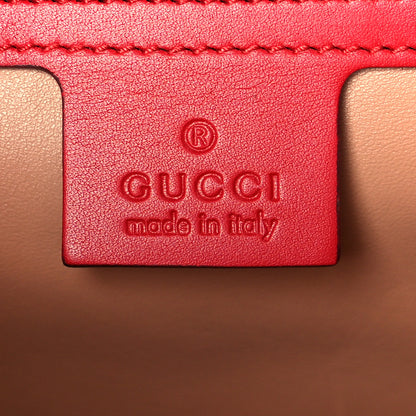 Gucci Calfskin Snakeskin Medium Lilith Top Handle Bag Red 6 of 11