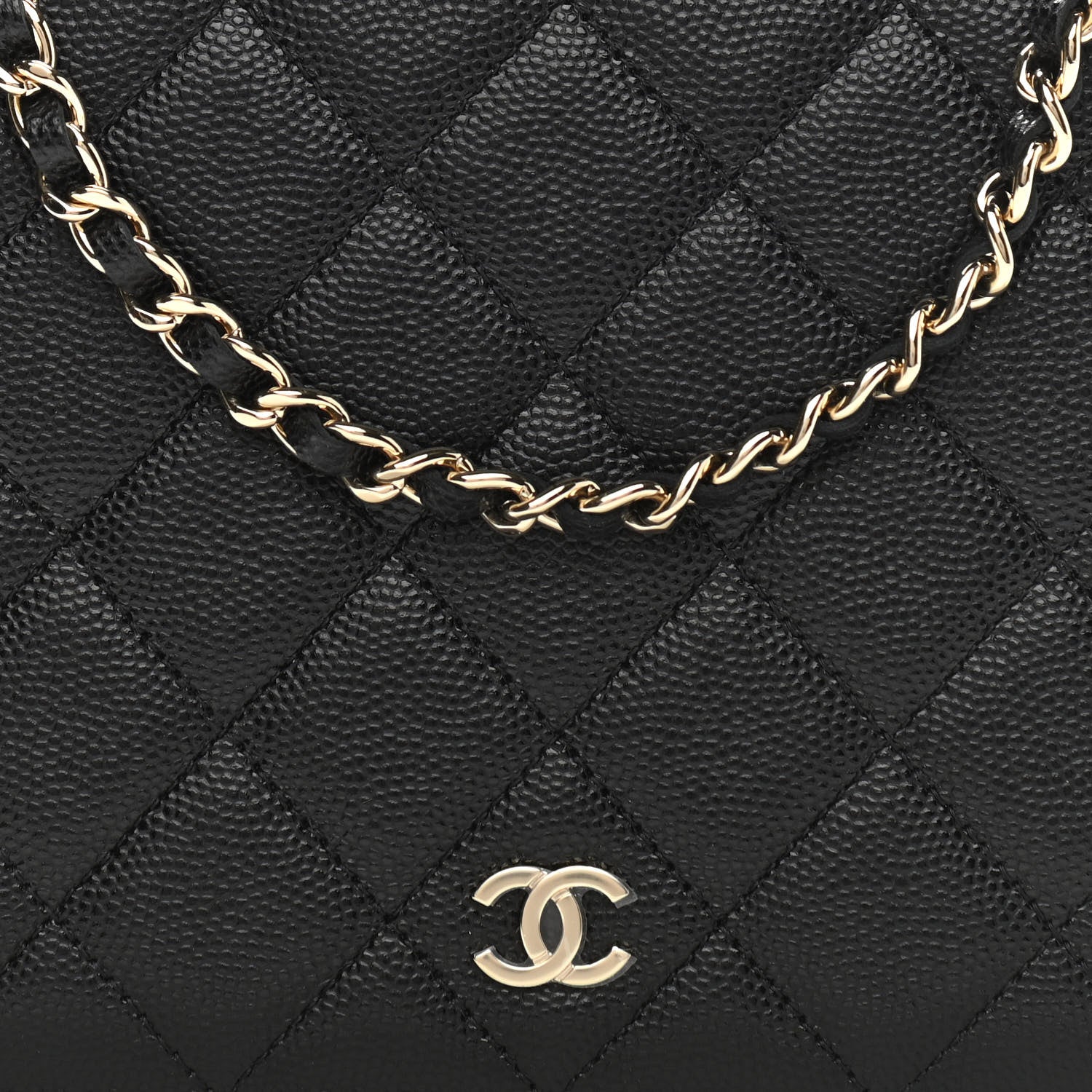 Chanel Caviar Quilted Clutch With Chain Black 8 of 11