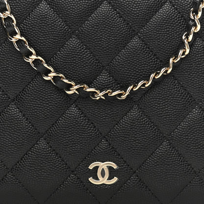 Chanel Caviar Quilted Clutch With Chain Black 8 of 11