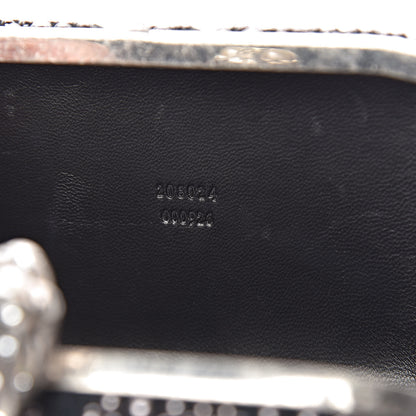 Alexander McQueen Suede Studded Britannia Skull Box Clutch Black 7 of 10